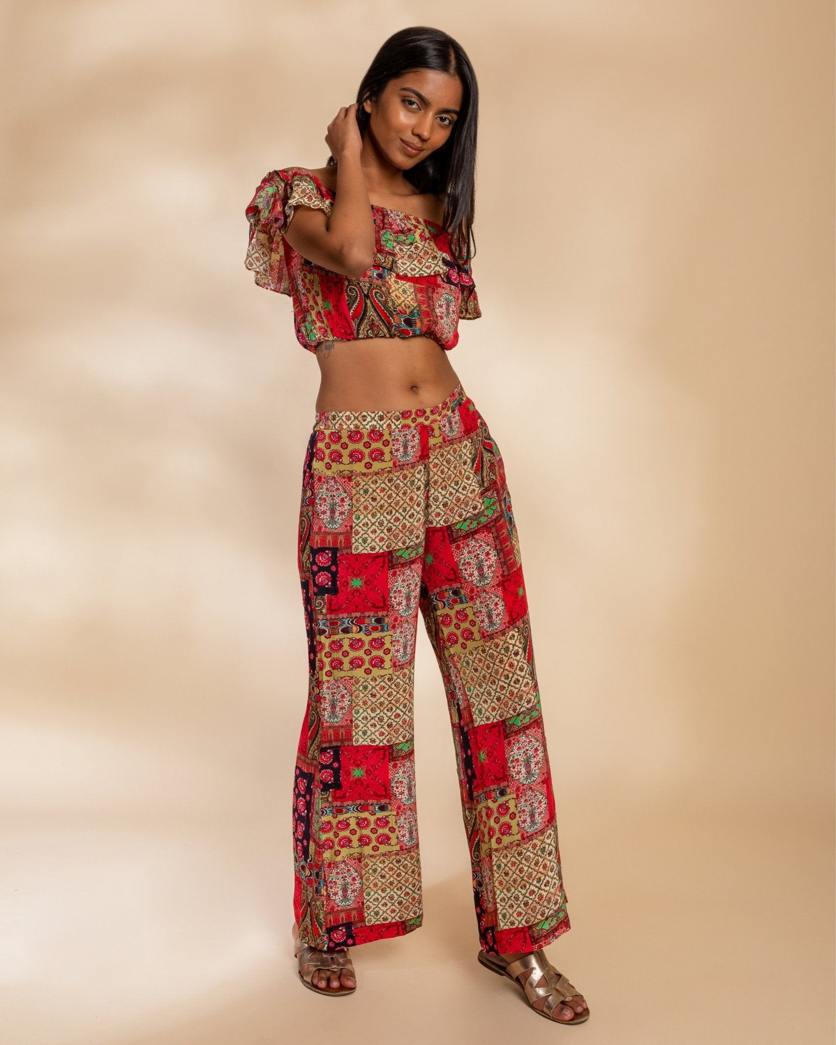 OBJLISA WIDE PANT NOOS | GEORGIA PEACH – Mellow Concept